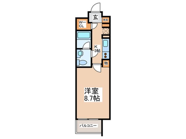 プライマル新宿若松町の物件間取画像